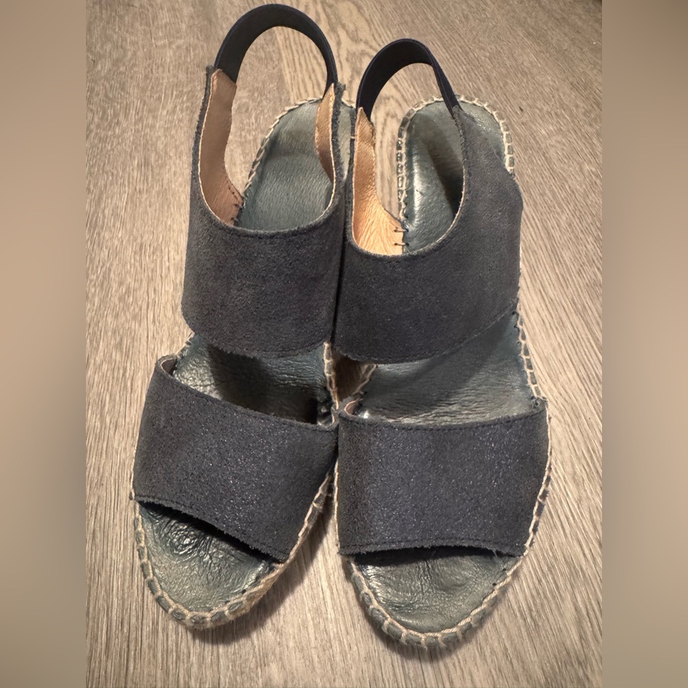 Andre Assous Charcoal Espadrille Sandals